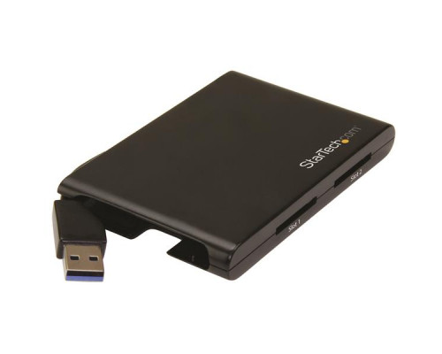 StarTech reader 2x SD, USB 3.0, Black (2SD4FCRU3)