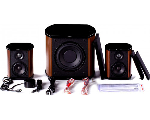 Swans computer speakers SWANS M50W computer speakers set (2.1; black, wood color)