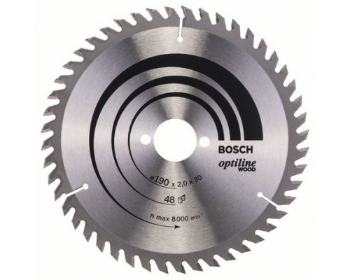 Bosch  190x30x2,6mm 48z. OPTILINE WOOD - 2608641186