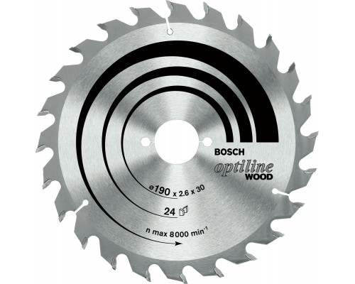 Bosch Optiline Wood 190x30-24mm  (2608641185)