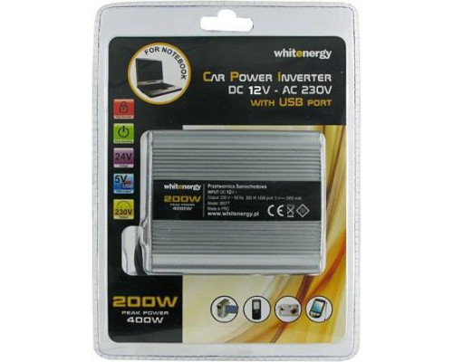 Whitenergy  AC/DC 200W 12V/230V  USB