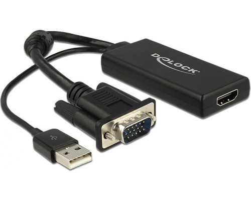 Delock D-Sub (VGA) - HDMI + USB-A 0.2m (62668)
