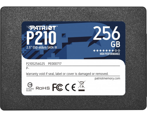 SSD 256GB SSD Patriot P210 256GB 2.5" SATA III (P210S256G25)