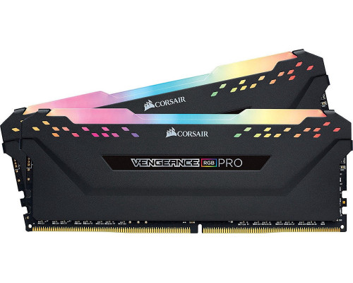 Corsair DDR4 - 64 GB -3200 - CL - 16 - Dual Kit, Vengeance RGB PRO (black, CMW64GX4M2E3200C16)