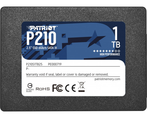 SSD 1TB SSD Patriot P210 1TB 2.5" SATA III (P210S1TB25)