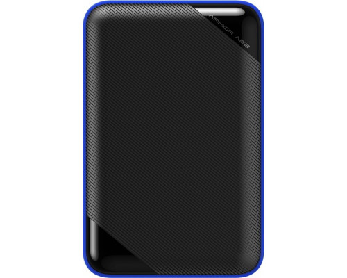 Silicon Power HDD Armor A62 2 TB Black and Blue External Drive (SP020TBPHD62SS3B)