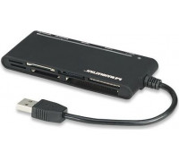 Manhattan 62-in-1 Reader, USB 3.0 External, Black (101653)