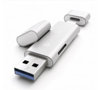 Satechi Reader Aluminum Type-C USB 3.0 Micro / SD Reader, silver (ST-TCCRAS)