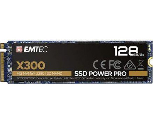 Emtec X300 M.2 SSD Power Pro 128GB Solid State Drive (M.2 2280, NVMe PCIe Gen 3.0 x4)