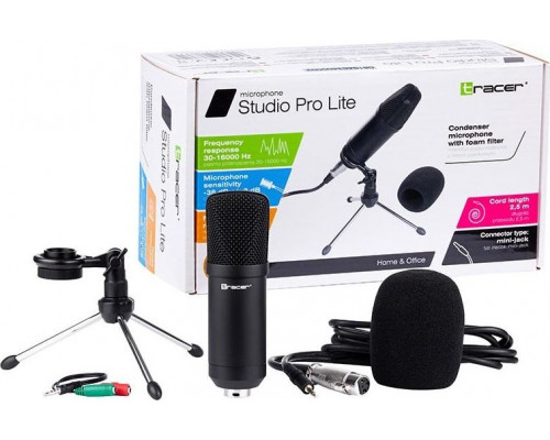 Tracer microphone Set Condenser + foam filter Studio Pro Lite
