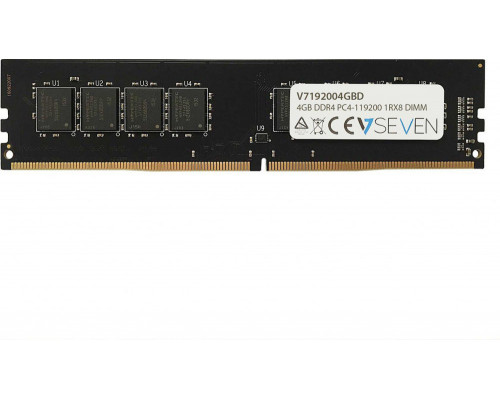 V7 DDR4 Memory, 4 GB, 2400MHz, CL17 (V7192004GBD)