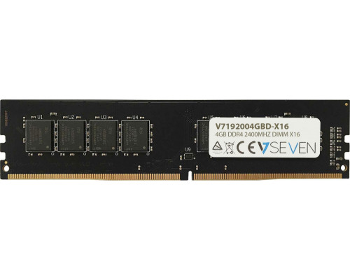 Memory V7 DDR4, 4 GB, 2400MHz, CL17 (V7192004GBD-X16)