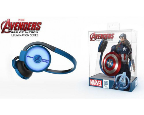 E-Blue Avengers Captain America Headphones, Blue