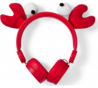 Nedis Wired Headphones | 1.2 m Round Cable | On-Ear | Detachable Magnetic Ears | Chrissy Crab | Ed