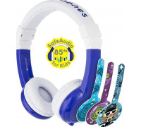 BuddyPhones Headphones for Children 3+ Explore 85dB with Mic Blue