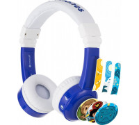 BuddyPhones InFlight 75/85 / 94dB Travel Headphones for Children 3+ Blue