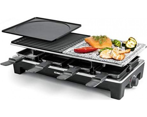 Electric grill Rommelsbacher Raclette Grill RCS 1350 (black / stainless steel)