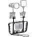 PULUZ aluminum two-handed diving mount for sports cameras