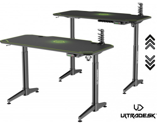 Gaming desk Ultradesk Level green (UDESK-LVA-GN)