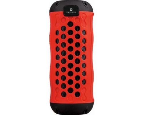 SWISSTEN bluetooth speaker, X-BOOM, 10W, volume control, red, Bluetooth + USB connector, water resistance IPX5