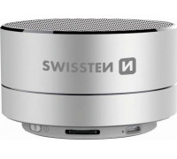 SWISSTEN bluetooth speaker, i-METAL, 3W, volume control, silver, Bluetooth + USB metal connection