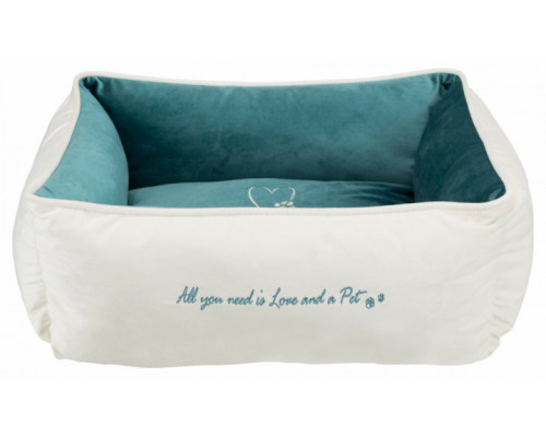 Trixie Pet's Home bed white-green 80x60cm