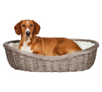 Trixie Wicker basket for dogs, 80 cm, gray