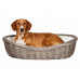 Trixie Wicker basket for dogs, 80 cm, gray