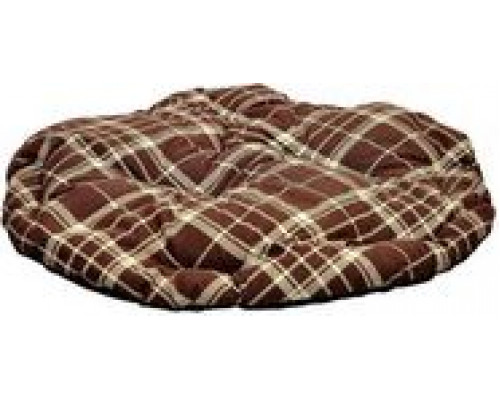 CHABA CUSHION OVAL STANDARD 9C BROWN CHECKED 96x84
