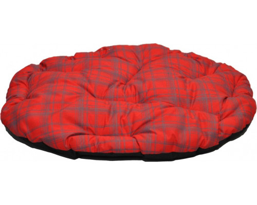 CHABA CUSHION OVAL STANDARD 6A RED CHECKED 71x63