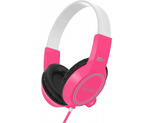 MEE audio KidJamz Headphones for children 4-12 with a volume limiter - White - Pink