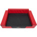 HOBBYDOG Glamor bed - Red and black XXL