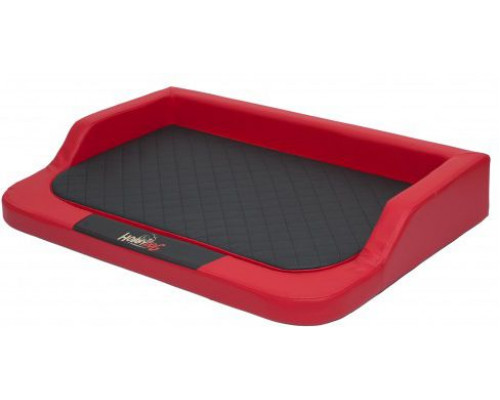 HOBBYDOG Medico Lux bed - Red with a black XXL