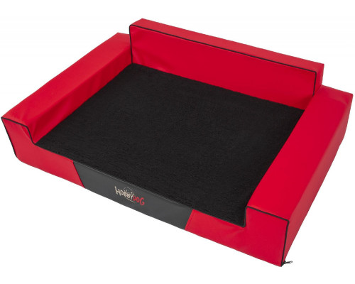 HOBBYDOG Bed Glamor red, size XL 100x68
