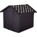 HOBBYDOG Doghouse with paws - black 76x72