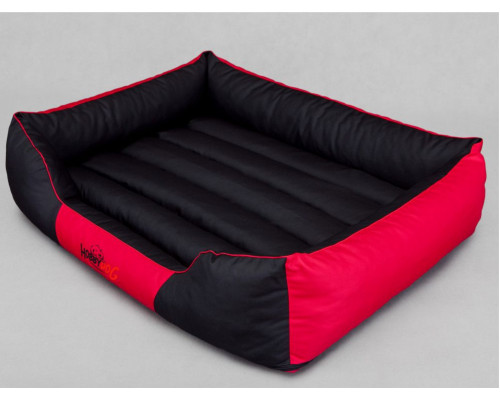 HOBBYDOG Comfort bed - Black and red XXXL