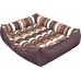 HOBBYDOG Comfort bed - Brown with stripes XXXL