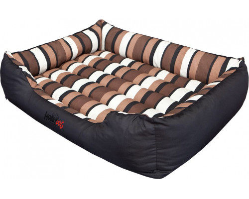 HOBBYDOG Comfort bed - Black with stripes XXXL