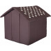 HOBBYDOG Doghouse with paws - brown 70x60