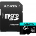 ADATA Premier Pro MicroSDXC 64GB Class 10 UHS-I / U3 A2 V30 Card (AUSDX64GUI3V30SA2-RA1)