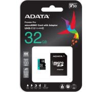 ADATA Premier Pro MicroSDHC 32GB Class 10 UHS-I / U3 A2 V30 Card (AUSDH32GUI3V30SA2-RA1)