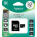 Apacer Secure Digital MicroSDHC 32 GB Class 4 Card (AP32GMCSH4-R)