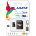 ADATA Premier MicroSDHC 32GB Class 10 UHS-I / U1 Card (AUSDH32GUICL10RA1)
