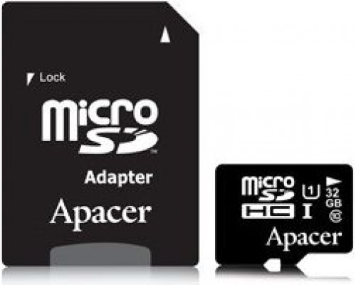 Apacer Secure Digital MicroSDHC 32 GB Class 10 UHS-I Card (AP32GMCSH10U1-R)