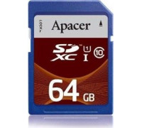 Apacer Secure Digital SDXC 64 GB Class 10 UHS-I / U1 Card (AP64GSDXC10U1-R)