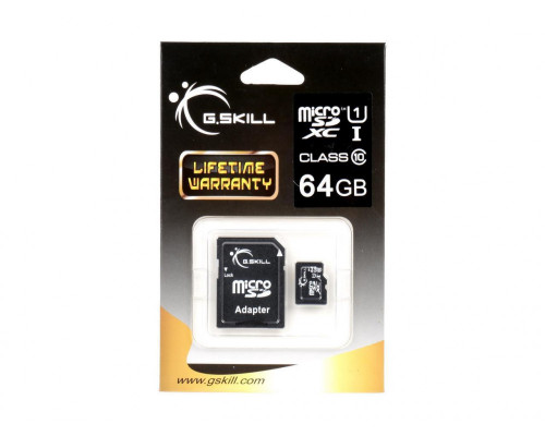 G.Skill MicroSDXC 64 GB Class 10 UHS-I / U1 card (FF-TSDXC64GA-U1)