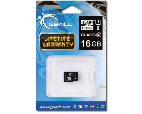 G.Skill MicroSDHC 16 GB Class 10 UHS-I / U1 Card (FF-TSDG16GN-C10)