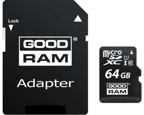 GoodRam All in One MicroSDXC 64 GB Class 10 UHS-I / U1 card (M1AA-0640R12)