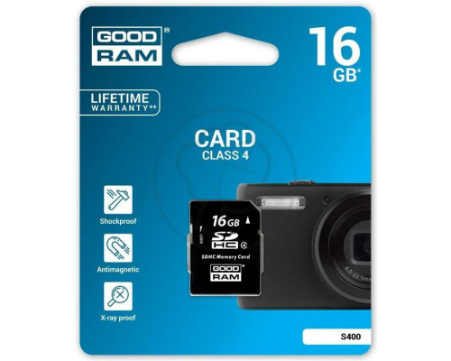 GoodRam SDHC 16 GB Class 4 card (S400-0160R11)