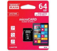 GoodRam MicroSDXC 64 GB Class 10 UHS-I / U1 card (M1AA-0640R11)